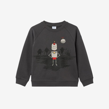 Asphalt Robot print sweater