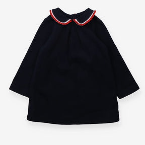 Dress jersey navy with red and white collar