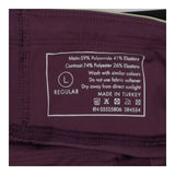 Gym leggings purple, green and black