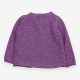 Cardigan purple 3 buttons pockets