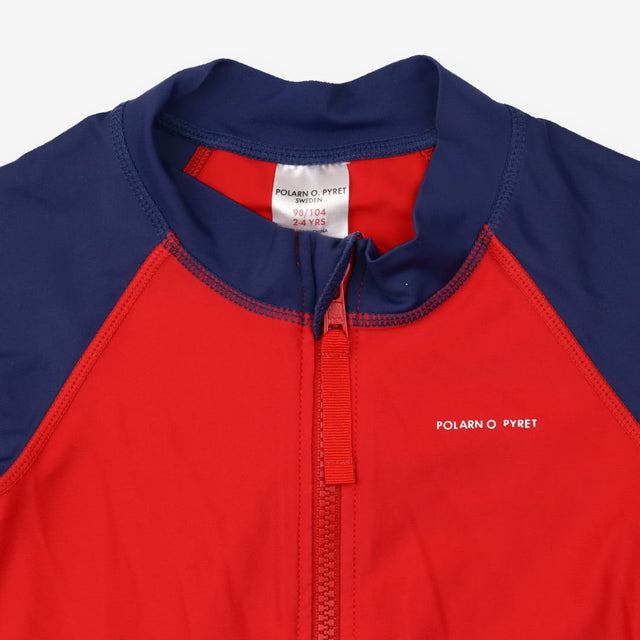 Red and Blue Sunsuit 