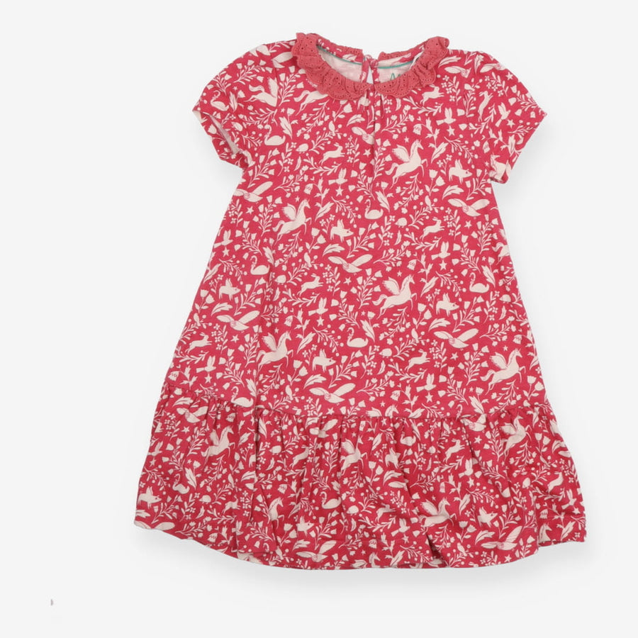 Dress Short Sleeve Pink Enchanted Forrest