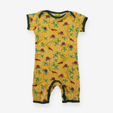 Romper Yellow and Green Floral Plants