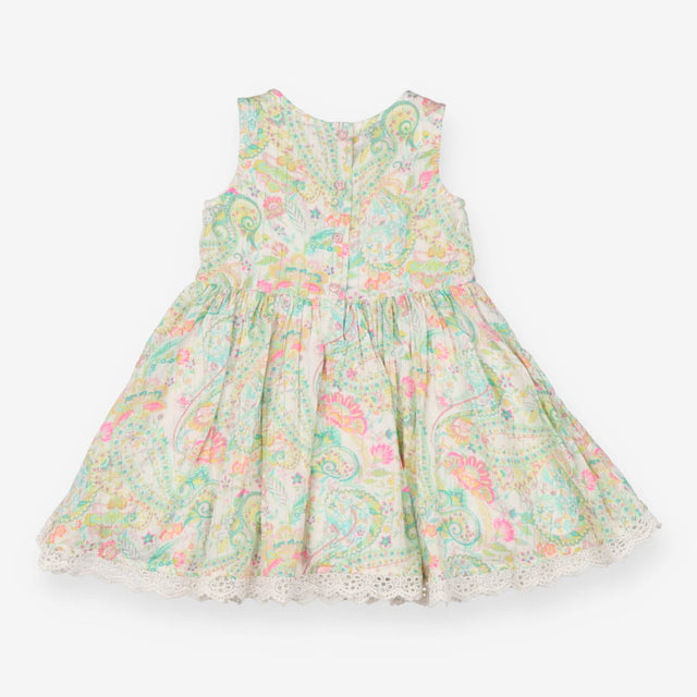 Floral Patter Dress Lace Detail