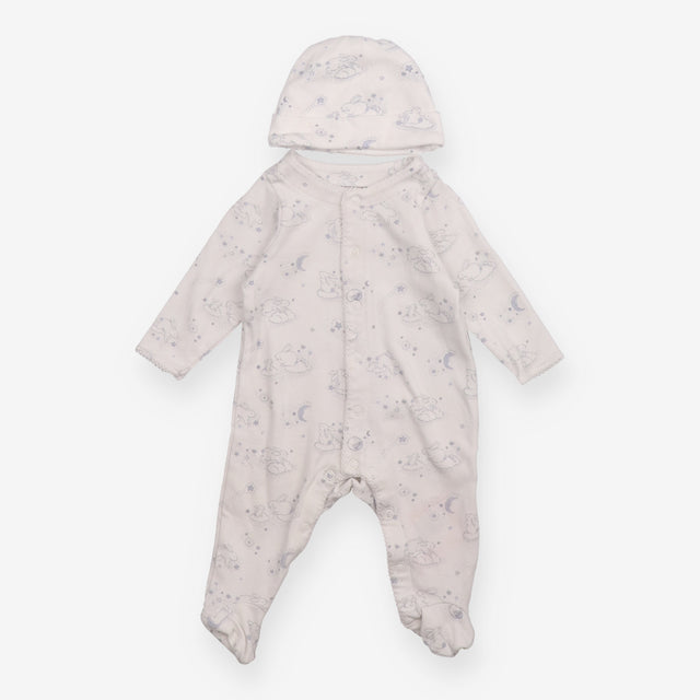 Sleeping Bunnies Sleepsuit and Hat