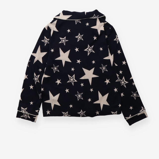Collar Top Pyjama navy with Stars