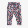 Leggings Navy with Pink Fox and Mice