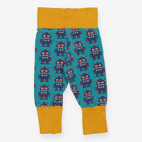 Parsnip Pants Green with Blue Robots