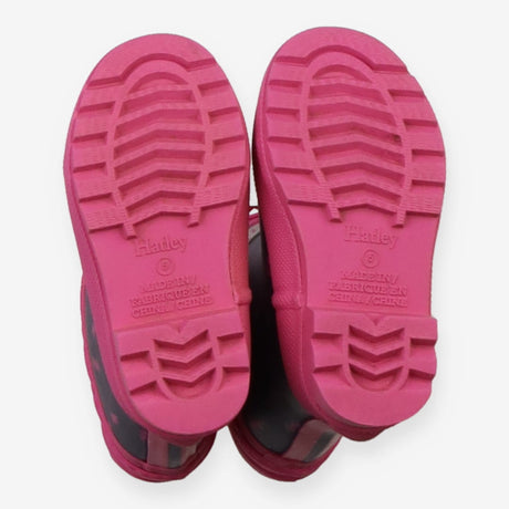 Wellies Blue with Pink Lighting Fleece Lined