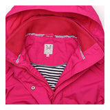 Pink waterproof lined coat