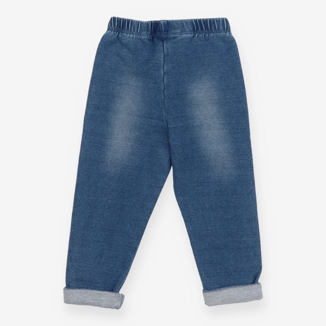 Light wash turn up jeggings