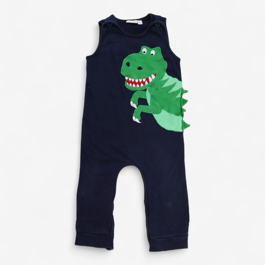 Jersey Romper Navy T-Rex