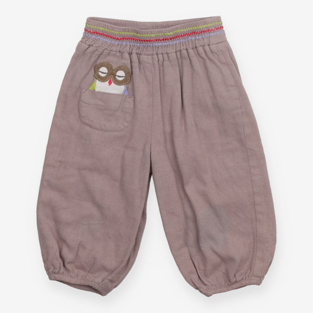 Pull on trousers owl light brown