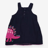 Navy Stegosaurus Pinafore 