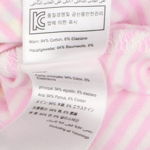 Pink striped mermaid dress with bloomers