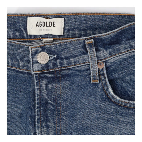 Jeans mid-blue with straight leg