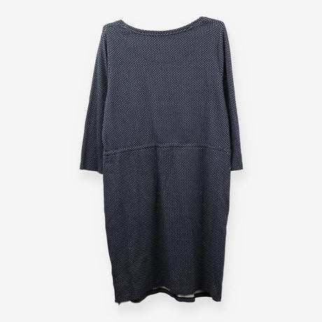 Jersey Tea Dress Tie Waist Fleur Print 3/4 Sleeve