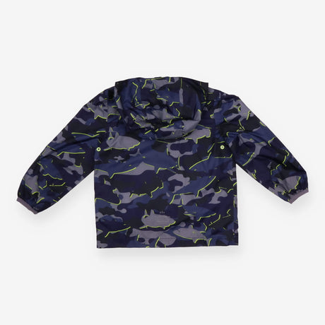 Waterproof Raincoat Navy Sharks