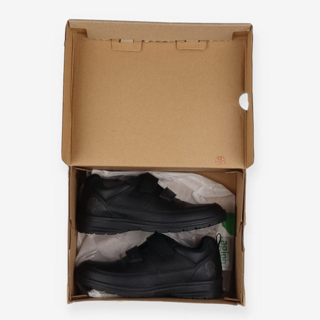 Black school shoe 2 Velcro straps alien