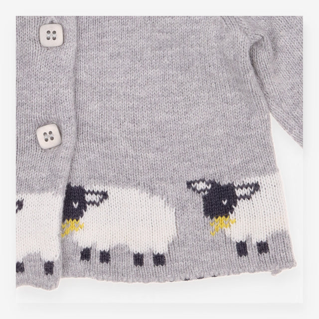 Grey sheep cardigan