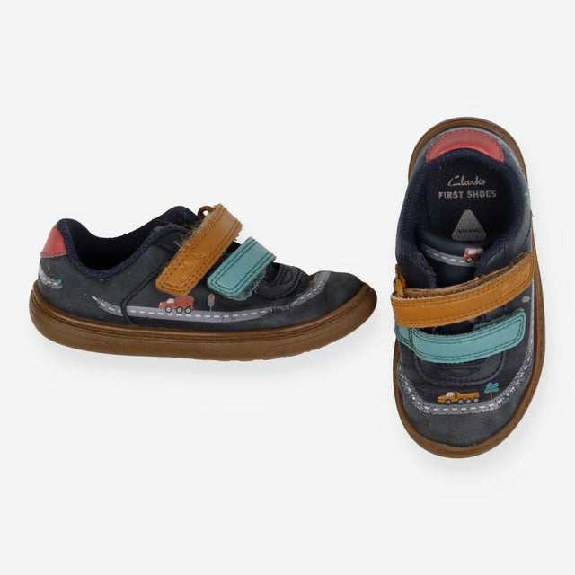 First Walkers blue velcro cars roads