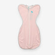 Swaddle Up Pink with Striped Trim