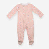 Pink fairy collared sleepsuit