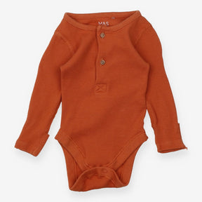 Bodysuit long sleeve orange