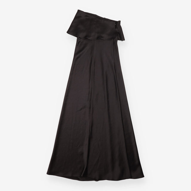 Bec + Bridge Black Strapless Foldover Neckline Mid