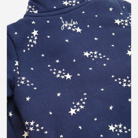 Quarter Zip Navy Stars Fleece Lined