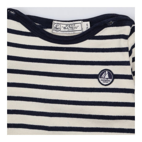 Sweater cream navy stripe