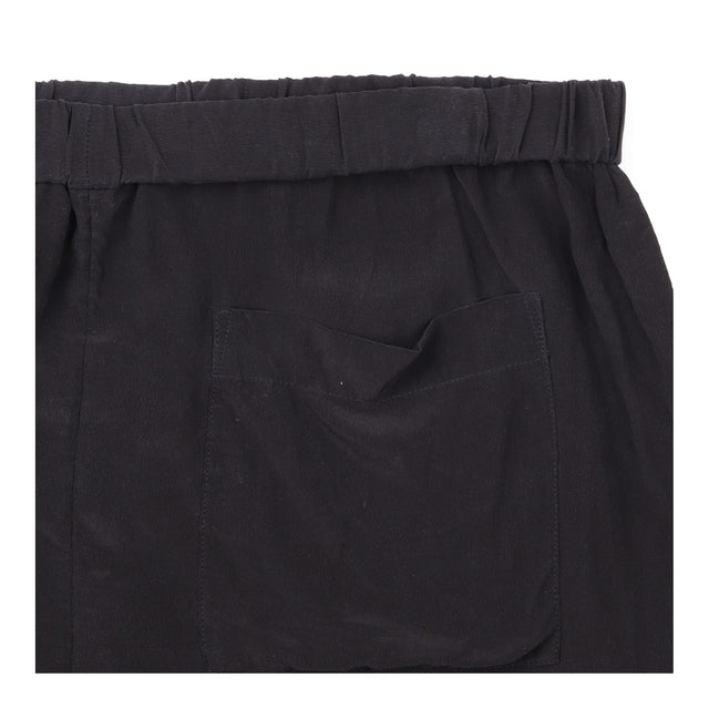 Shorts 100% Silk Elasticated Black