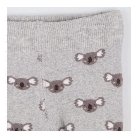 Leggings knit grey koala print