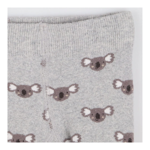 Leggings knit grey koala print