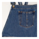 Dungarees blue patchwork detail