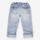 Blue Jeans with Floral Lining