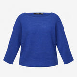 Jumper VMNORA 3/4 Sleeve Boatneck Fine Knit Cobalt