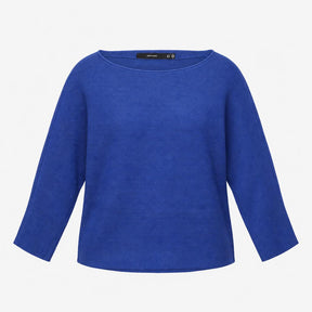 Jumper VMNORA 3/4 Sleeve Boatneck Fine Knit Cobalt