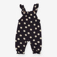 Black dungarees with white spots