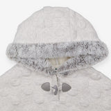 Grey Hooded Poncho