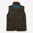 Gilet Dark Green with Cord Collar