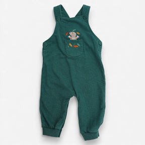 Dungarees Green Mole Jumping Out Of Pocket