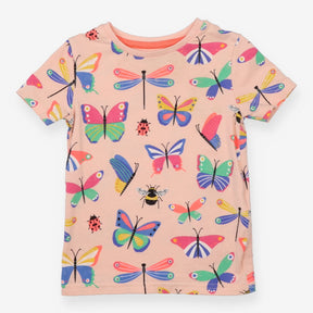 T-shirt pink butterfly