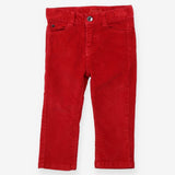 Adjustable Cord Trouser Red 