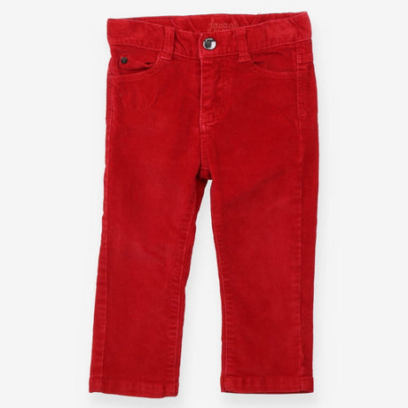 Adjustable Cord Trouser Red 
