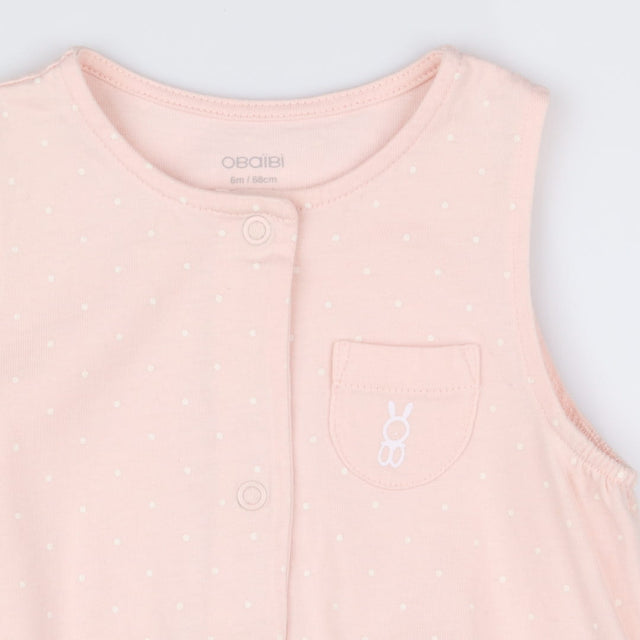 Pink Polka Dot Bodysuit 