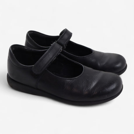 School Shoes Black Velcro Strap