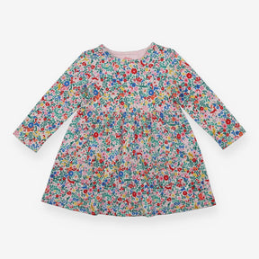 Dress pink and red florals fox