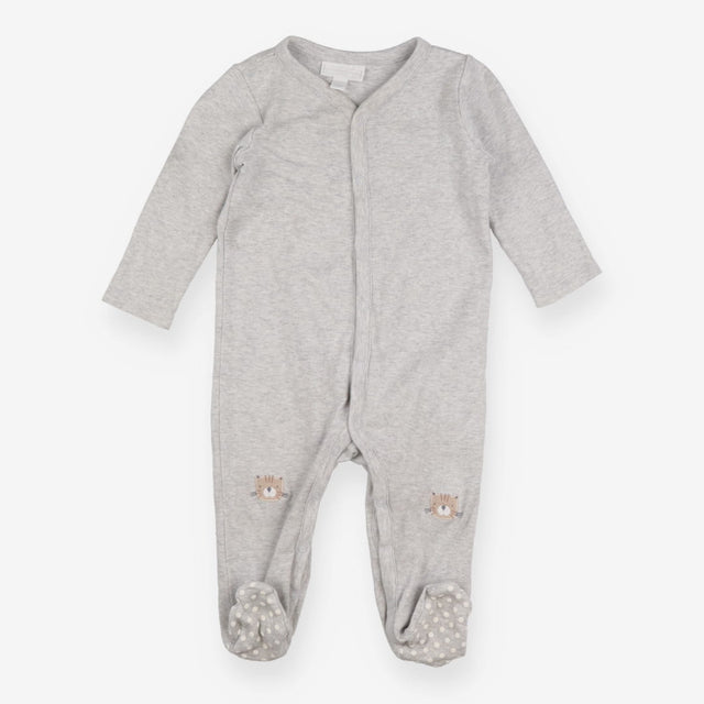 Sleepsuit grey cat knees