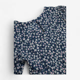 Dress Blue with Ditsy Floral